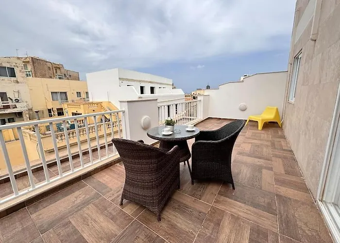 アパート Elegant Penthouse In St Julians Stj28 *